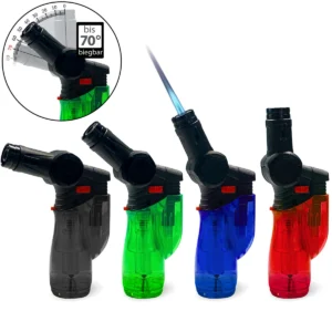 TobaliQ Jet-Feuerzeug Brenner - FLEXI 70° X7