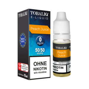TOBALIQ E-Liquid - 0mg Nikotin - Peach Juice