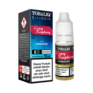 TOBALIQ E-Liquid - 6mg Nikotin - Crazy Raspberry