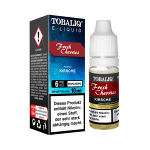 TOBALIQ E-Liquid - 6mg Nikotin - Fresh Cherries