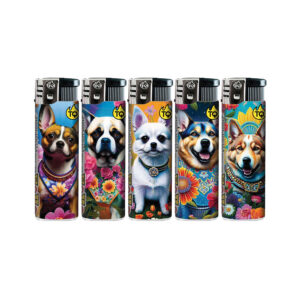 TQ Motivfeuerzeug FLOWER DOGS