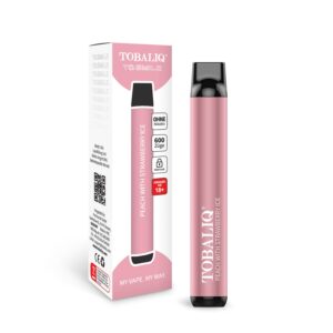 TOBALIQ TQ Smile 600 Puffs - Ohne Nikotin - Peach with Strawberry Ice