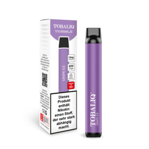 TOBALIQ E-Shisha 600Puffs - 10mg Nikotin - Grape Ice