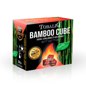 TOBALIQ BAMBOO CUBE - Shisha Grill Kohle 250g