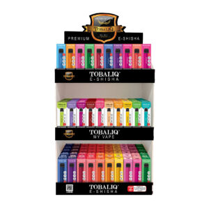 TOBALIQ E-Ziagretten 150er Mix Displayständer 0,10 und 20mg Nikotin (700züge und 600züge)