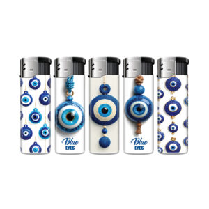 TOBALIQ Motivfeuerzeug BLUE EYES