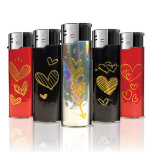 TQ ALU-Motivfeuerzeug Shiny Heart