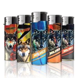 TQ ALU-Motivfeuerzeug Wolves Pack