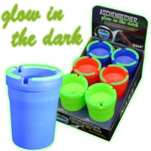 Aschenbecher2Go "ColorMix" Glow In The Dark, 6er Display