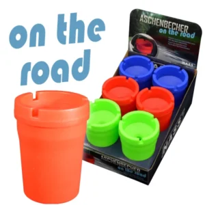 Aschenbecher On the Road "Color-Mix", 6er Display