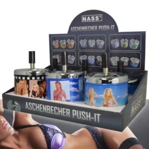 Dreh-Aschenbecher „Pin-Up“, 6er Display