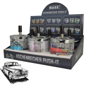 Dreh-Aschenbecher „Cars“, 6er Display