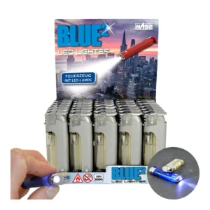 Feuerzeug Blue² Silver Edition, 30er Display