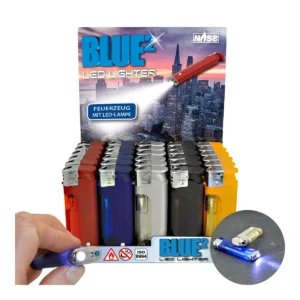 Feuerzeug Blue² Rainbow, 30er Display