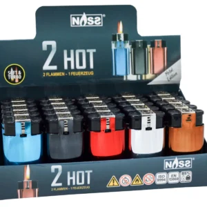 Feuerzeug 2in1 "Feuer & Flamme" Metal Edition, 25er Display