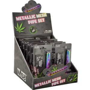 Metallic Mesh Pipe Set 2in1, 12er Display