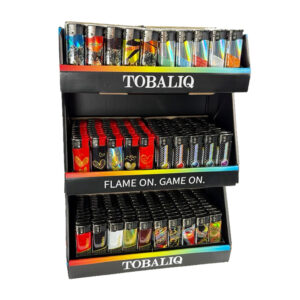 TOBALIQ 300er 3D ALU Motive-Feuerzeug Mix Display