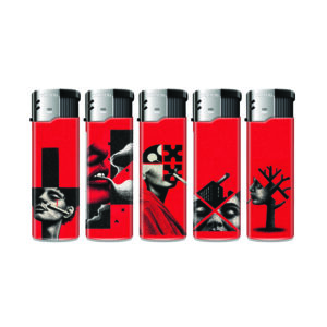 TOBALIQ Motivfeuerzeug LOST FACE