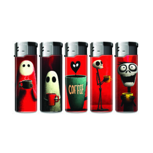 TOBALIQ Motivfeuerzeug COFFEE GHOST