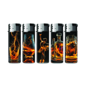 TOBALIQ Motivfeuerzeug GOLD GLASS