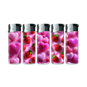 TOBALIQ Motivfeuerzeug STRAWBERRY HEART