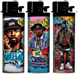 TQ Reibrad  Motivfeuerzeug  Hip-Hop