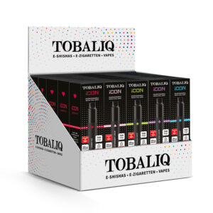 TOBALIQ E-Shisha  ICON 700Puffs - 20mg Nikotin - 20er Mix Display