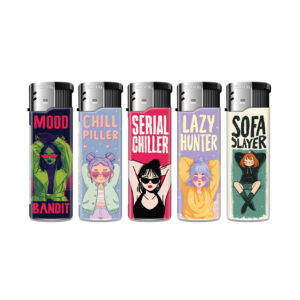 TOBALIQ Motivfeuerzeug LAZY CLUB